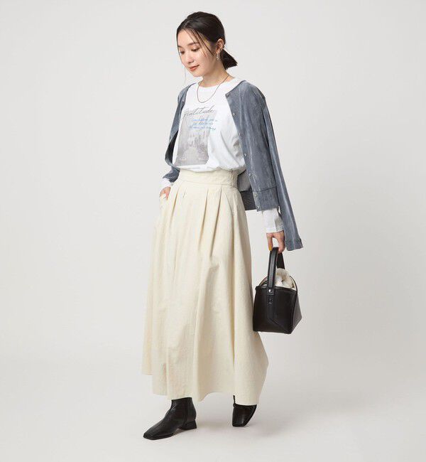 UNITED ARROWS green label relaxing「【WEB限定】＜at ease＞フォトプリント ロングスリーブ Tシャツ」|Tシャツ・カットソー|