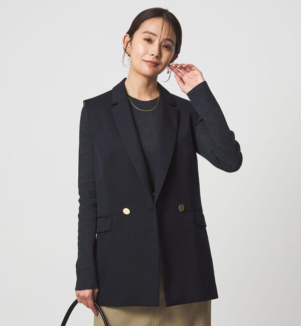 UNITED ARROWS green label relaxing「Greed グリード テーラード ジレ ウォッシャブル」|ベスト・ジレ|