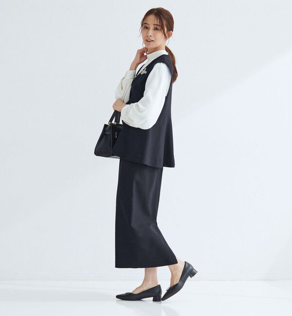 UNITED ARROWS green label relaxing「［size SHORTあり］fleurie(フルリー) ペプラム ジレ」|ベスト・ジレ|