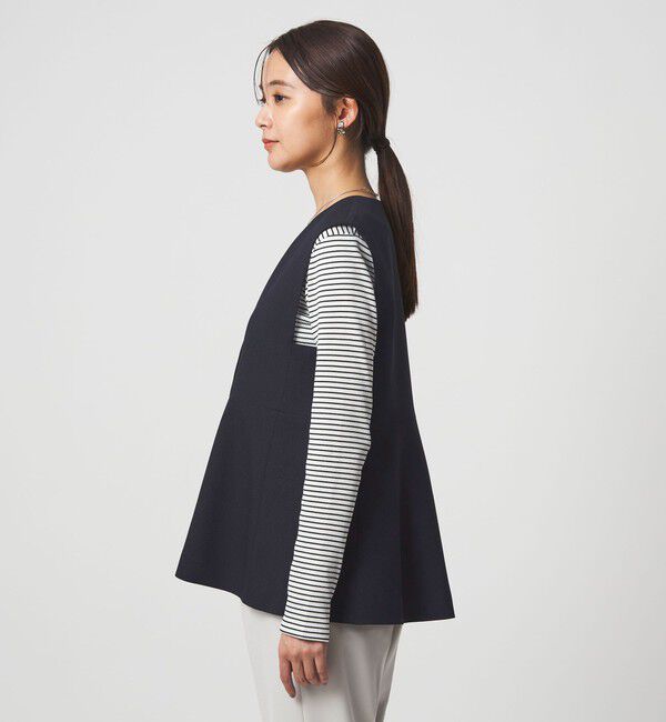 UNITED ARROWS green label relaxing「［size SHORTあり］fleurie(フルリー) ペプラム ジレ」|ベスト・ジレ|