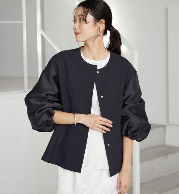 UNITED ARROWS green label relaxing「［size SHORTあり］fleurie(フルリー) フォルム ジャケット」|ノーカラージャケット|