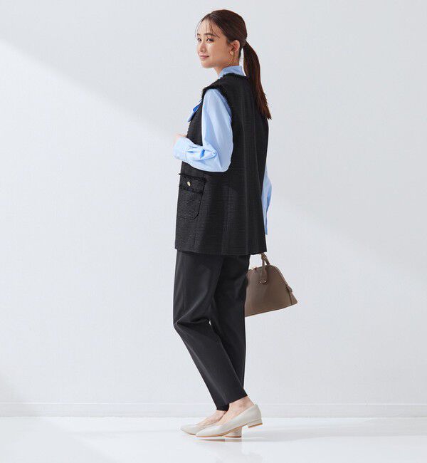 UNITED ARROWS green label relaxing「［size SHORTあり］ライト ツイードライク ジレ」|ベスト・ジレ|