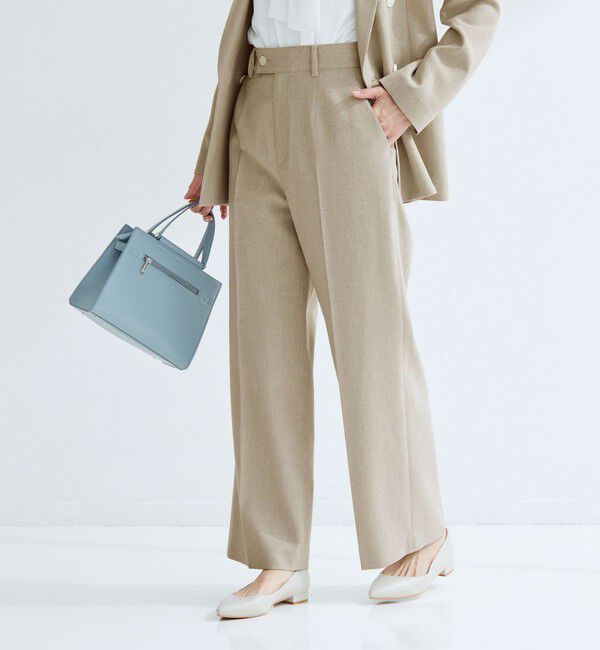 UNITED ARROWS green label relaxing「［size SHORT/TALLあり］Greed グリード メランジ ストレート パンツ」|スラックス|