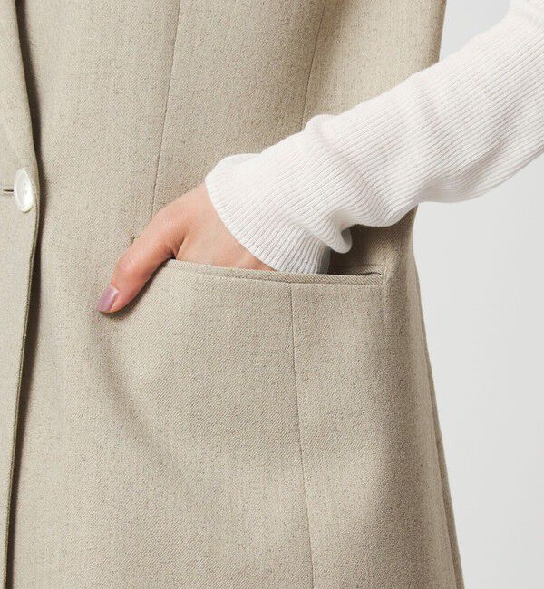 UNITED ARROWS green label relaxing「Greed グリード メランジ テーラード ジレ ウォッシャブル ストレッチ」|ベスト・ジレ|