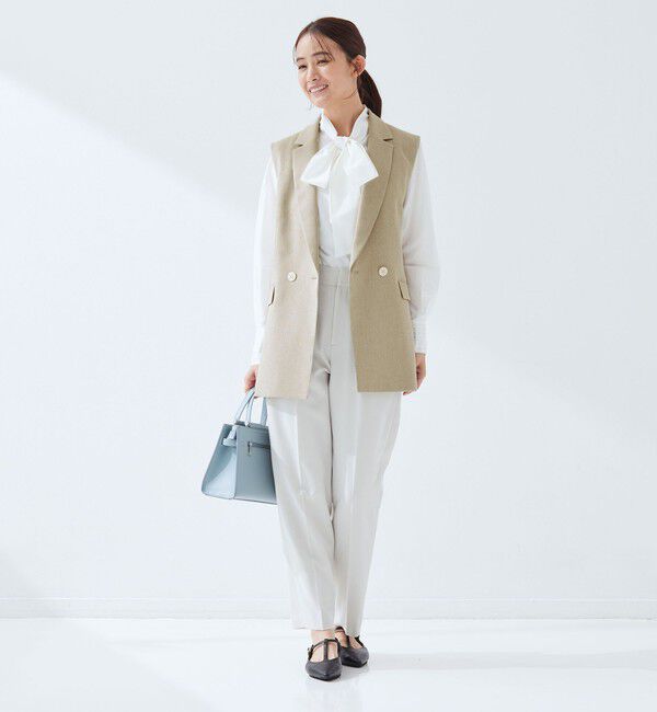 UNITED ARROWS green label relaxing「Greed グリード メランジ テーラード ジレ ウォッシャブル ストレッチ」|ベスト・ジレ|