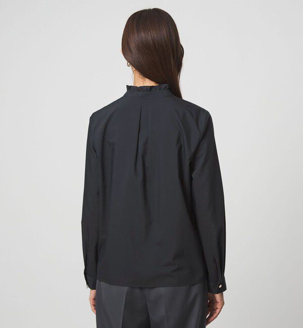 UNITED ARROWS green label relaxing「フリル ディテール ブラウス マシンウォッシャブル UVカット」|シャツ・ブラウス|