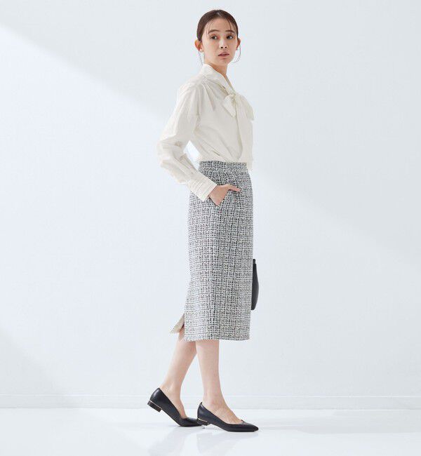 UNITED ARROWS green label relaxing「［size SHORTあり］ボウタイ ギャザー ブラウス」|シャツ・ブラウス|