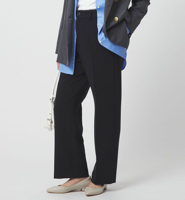 UNITED ARROWS green label relaxing「［size SHORT/TALLあり］Daily Chic セミフレア パンツ」|スラックス|