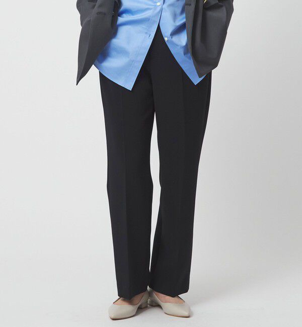 UNITED ARROWS green label relaxing「［size SHORT/TALLあり］Daily Chic セミフレア パンツ」|スラックス|