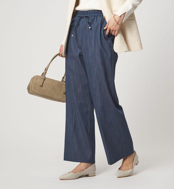 UNITED ARROWS green label relaxing「［size SHORT/TALLあり］ニーハイフレアパンツ デニム 2 ストレッチ」|デニム|