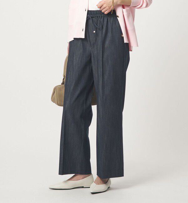 UNITED ARROWS green label relaxing「［size SHORT/TALLあり］ニーハイフレアパンツ デニム 2 ストレッチ」|デニム|