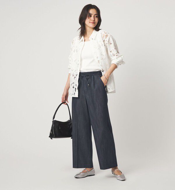 UNITED ARROWS green label relaxing「［size SHORT/TALLあり］ニーハイフレアパンツ デニム 2 ストレッチ」|デニム|