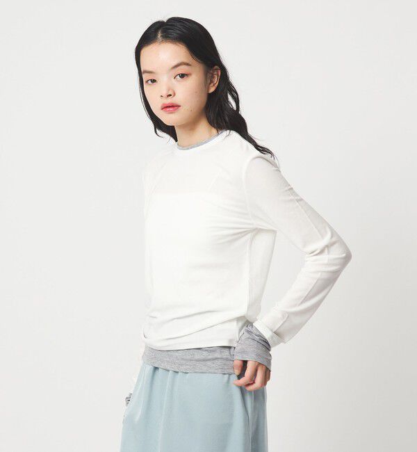 EMMEL REFINES「＜EMMEL REFINES＞EM ベアフライス クルーネック プルオーバー」|Tシャツ・カットソー|