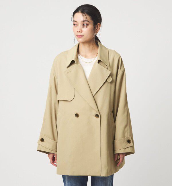 UNITED ARROWS green label relaxing「［size SHORTあり］ミドル トレンチ コート 撥水」|トレンチコート|