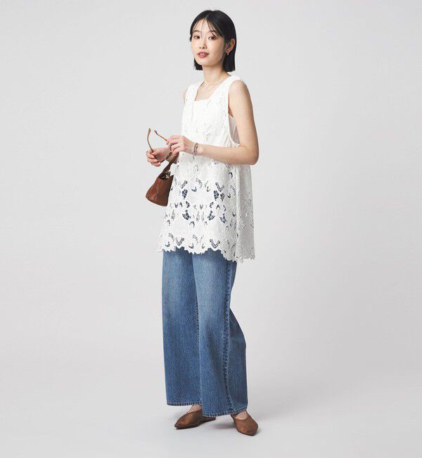 UNITED ARROWS green label relaxing「レース ノースリーブ ブラウス」|シャツ・ブラウス|