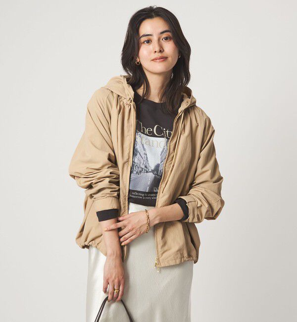 UNITED ARROWS green label relaxing「［size SHORTあり］フーディー ブルゾン 撥水」|ブルゾン・スタジャン|BEIGE