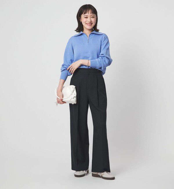 UNITED ARROWS green label relaxing「ラミーブレンド ワイド パンツ」|チノ|