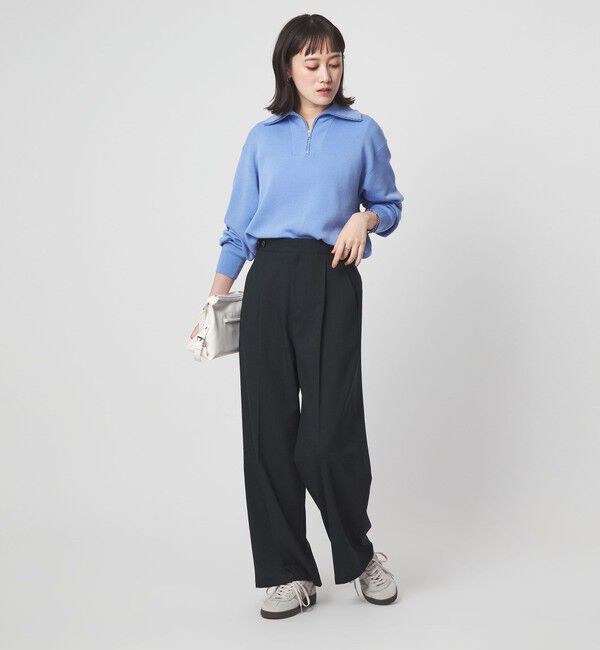 UNITED ARROWS green label relaxing「ラミーブレンド ワイド パンツ」|チノ|