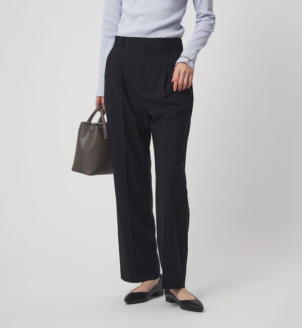 UNITED ARROWS green label relaxing「［size SHORT/TALLあり］カチリラ ストレート パンツ ウォッシャブル ストレッチ」|スラックス|