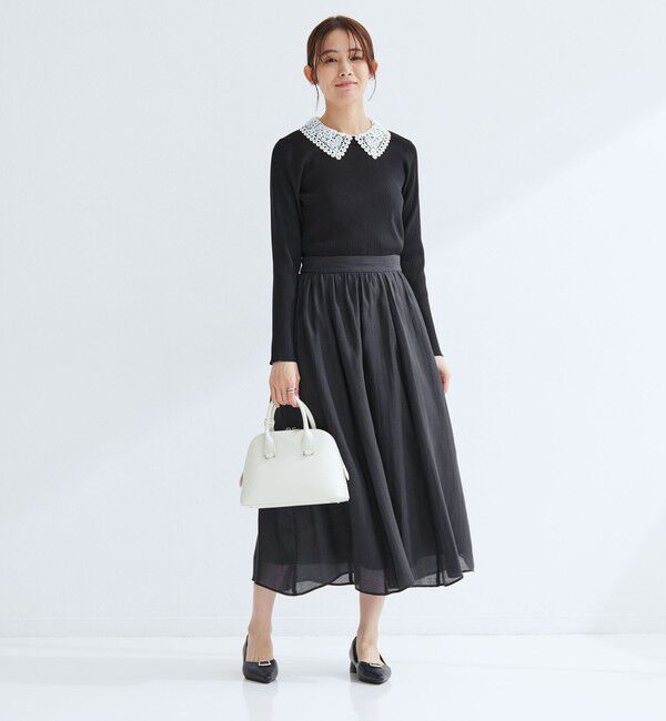 UNITED ARROWS green label relaxing「［size SHORTあり］エアリーギャザー スカート」|フレア|