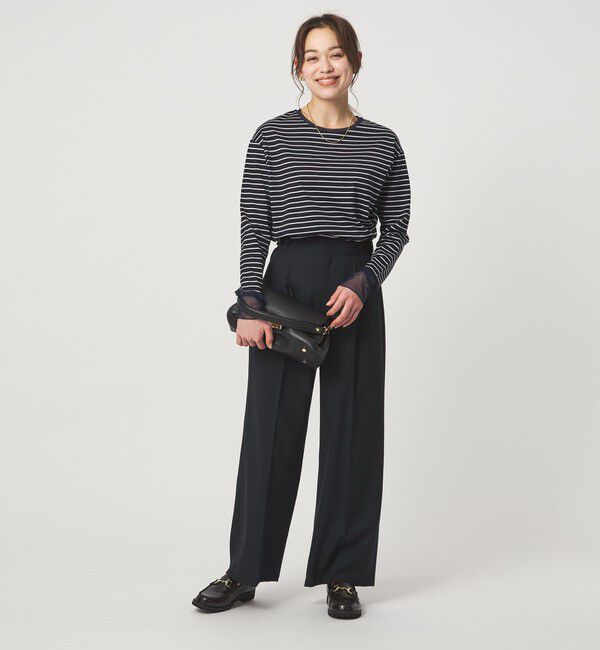 UNITED ARROWS green label relaxing「ソデ チュール プルオーバー カットソー」|Tシャツ・カットソー|