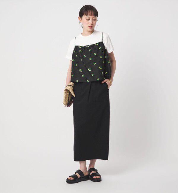 UNITED ARROWS green label relaxing「フラワー ジャガード キャミソール」|キャミソール|