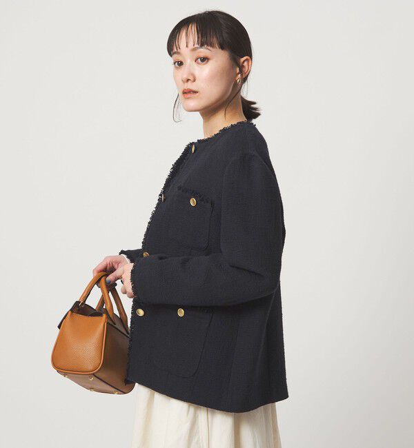 UNITED ARROWS green label relaxing「［size SHORTあり］Bisentino ノーカラー ジャケット」|ノーカラージャケット|