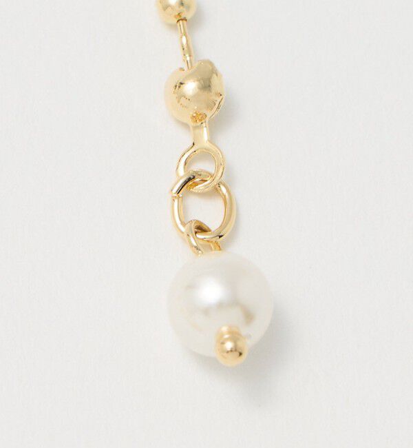 UNITED ARROWS green label relaxing「2WAY ボールチェーン＆フェイクパール ネックレス」|ネックレス|