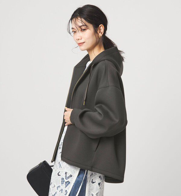 UNITED ARROWS green label relaxing「［size SHORTあり］ダンボール ジップ フーディ」|パーカー|