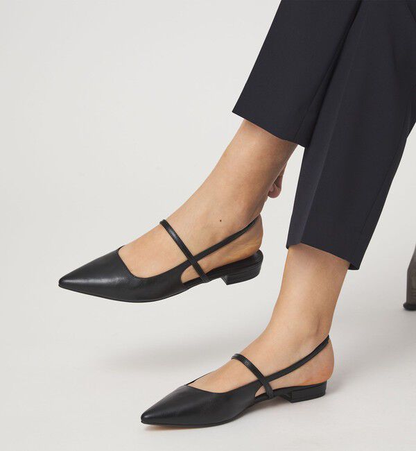 UNITED ARROWS green label relaxing「ポインテッド ストラップ シューズ」|パンプス|