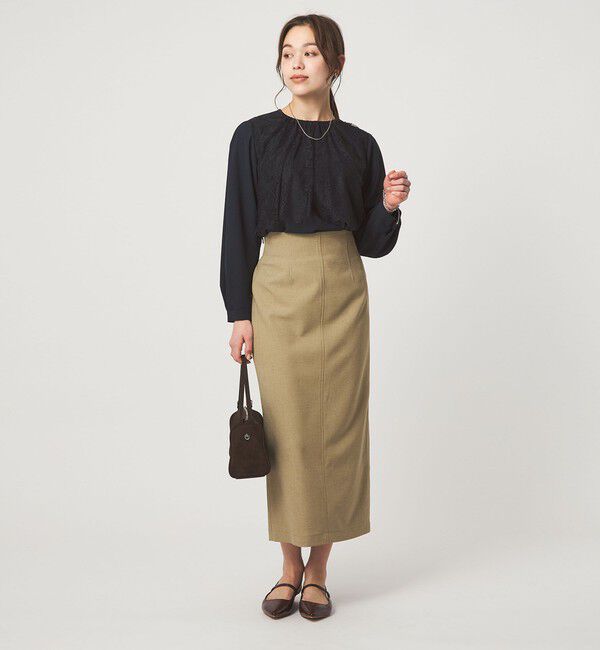 UNITED ARROWS green label relaxing「カサネ レース ブラウス」|シャツ・ブラウス|