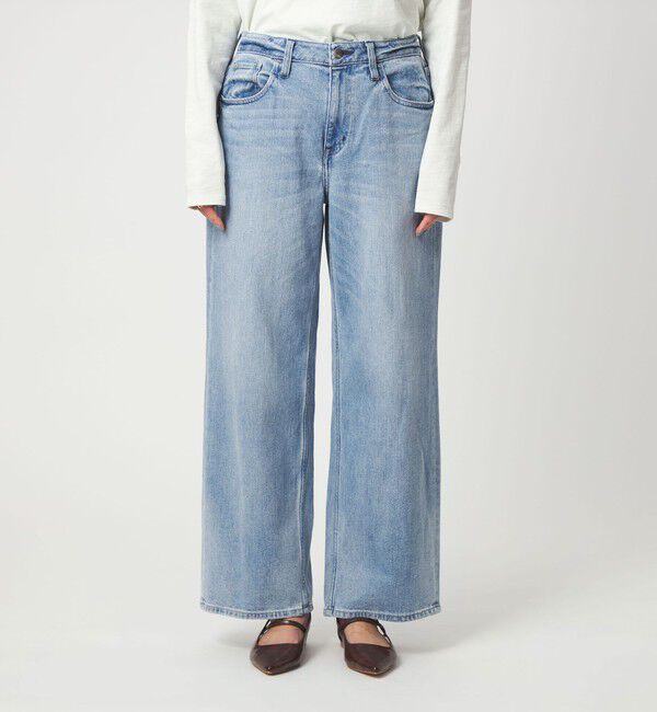 UNITED ARROWS green label relaxing「【別注】＜Healthy DENIM＞ストレート ワイド デニムパンツ ミッドライズ 」|デニム|