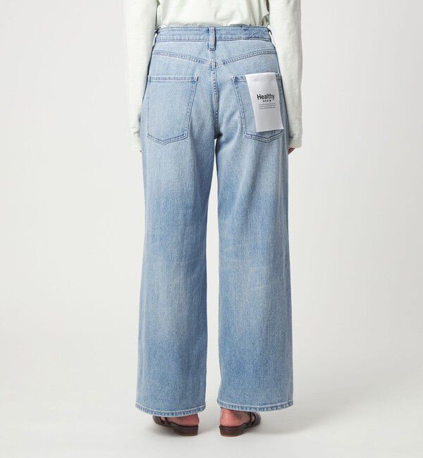 UNITED ARROWS green label relaxing「【別注】＜Healthy DENIM＞ストレート ワイド デニムパンツ ミッドライズ 」|デニム|