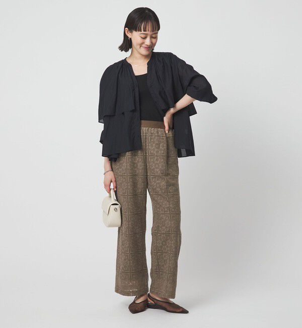 UNITED ARROWS green label relaxing「シアー レース パンツ」|チノ|