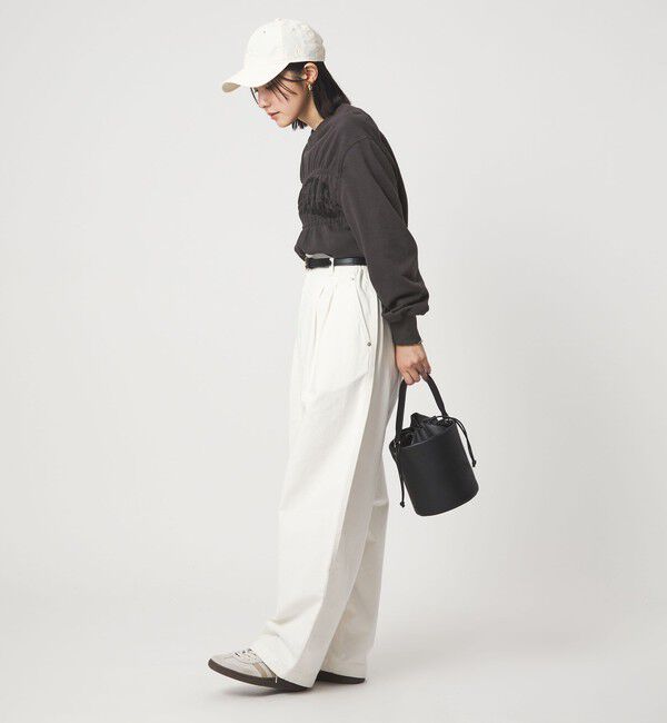 UNITED ARROWS green label relaxing「【WEB限定】＜at ease＞シャーリング スウェット プルオーバー」|スウェット・ジャージ|