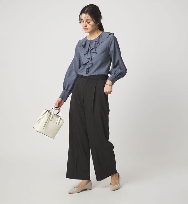 UNITED ARROWS green label relaxing「［size SHORT/TALLあり］Daily Chic カバー ワイド パンツ」|スラックス|