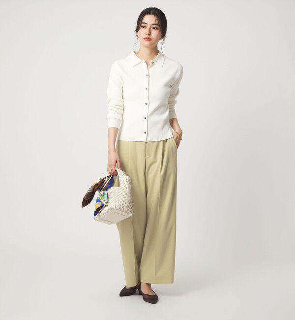 UNITED ARROWS green label relaxing「［size SHORT/TALLあり］Daily Chic カバー ワイド パンツ」|スラックス|