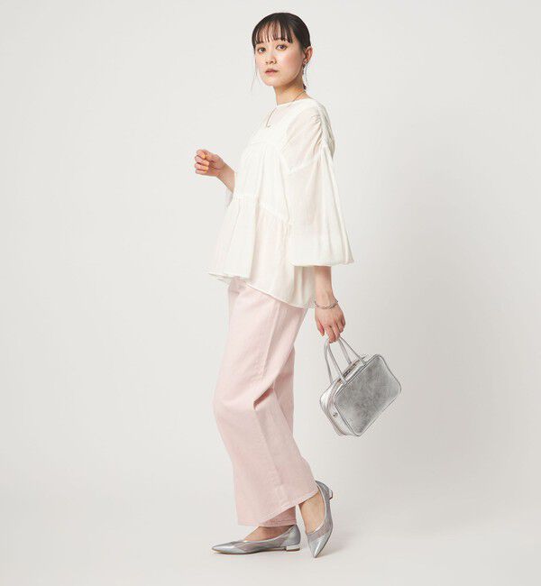 UNITED ARROWS green label relaxing「全方位映えギャザーブラウス」|シャツ・ブラウス|