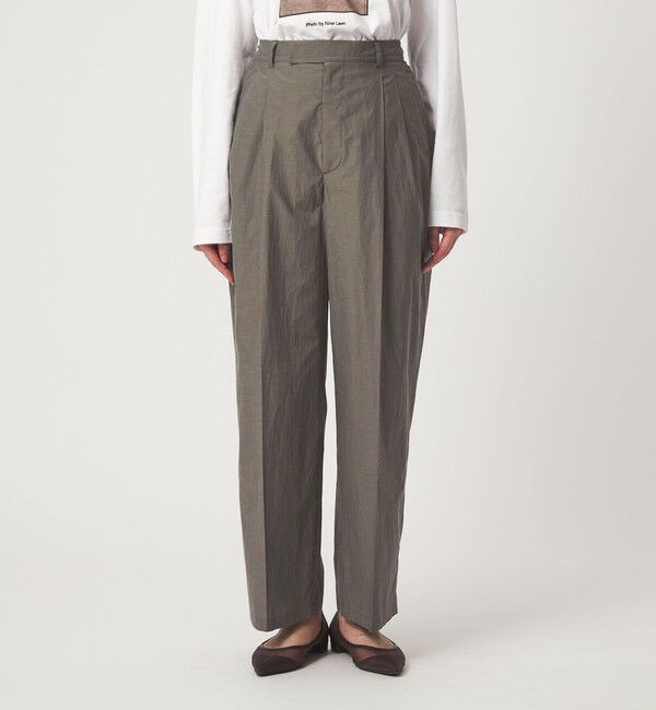 UNITED ARROWS green label relaxing「FAbRICA 2タック ワイド パンツ」|チノ|