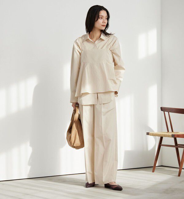 UNITED ARROWS green label relaxing「FAbRICA 2タック ワイド パンツ」|チノ|