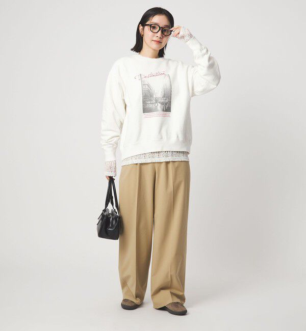 UNITED ARROWS green label relaxing「【WEB限定】＜at ease＞フォト プリント スウェット プルオーバー」|スウェット・ジャージ|