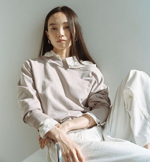 UNITED ARROWS green label relaxing「＜SEASONAL COLLECTION＞ハイゲージ ウラケ プルオーバー」|スウェット・ジャージ|LT.GRAY