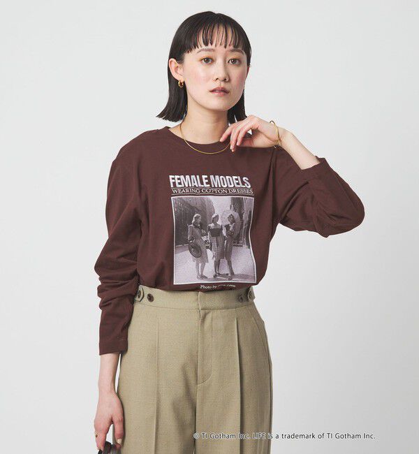 UNITED ARROWS green label relaxing「【別注】＜GOOD ROCK SPEED＞LIFE PC ロングスリーブ Tシャツ」|Tシャツ・カットソー|DK.BROWN