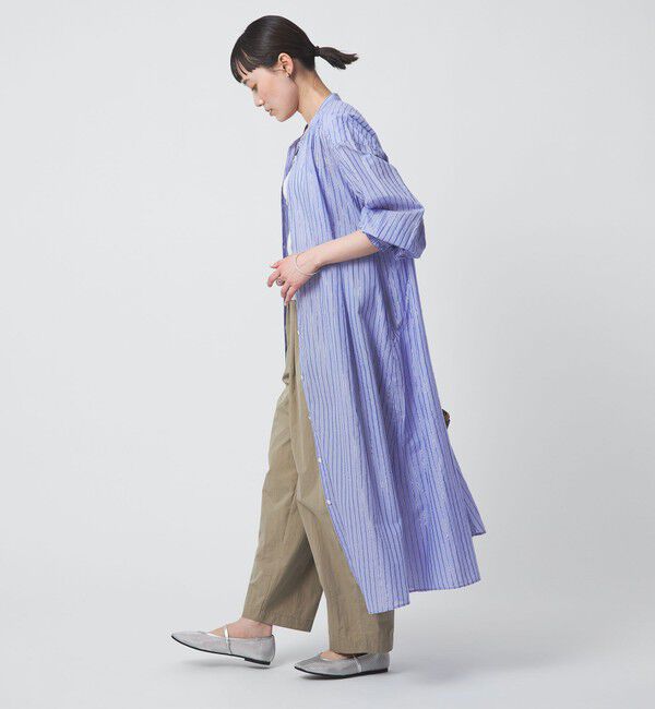 UNITED ARROWS green label relaxing「ギャザー シャツワンピース」|ワンピース|