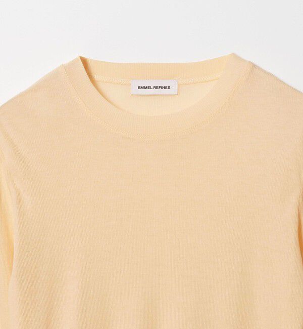 EMMEL REFINES「＜EMMEL REFINES＞EM テレコ クルーネック ロングスリーブ」|Tシャツ・カットソー|