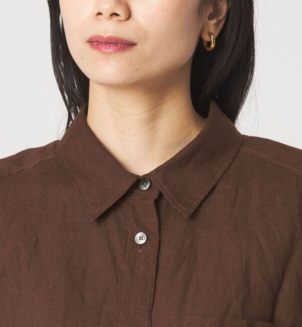 UNITED ARROWS green label relaxing「【結論シリーズ】リネン2WAYシャツ［size SHORTあり］」|シャツ・ブラウス|
