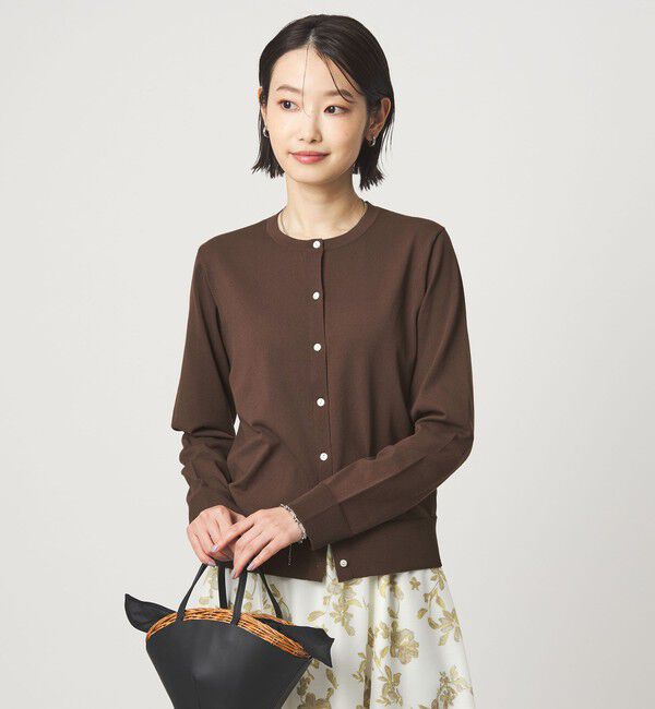 UNITED ARROWS green label relaxing「HIYOKE クルーネック ニット カーディガン マシンウォッシャブル 接触冷感 UVカット 遮熱」|カーディガン|