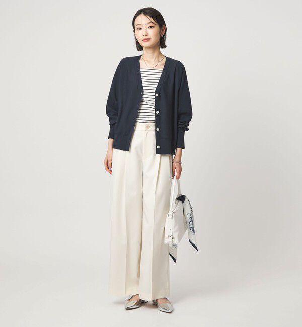 UNITED ARROWS green label relaxing「HIYOKE Vネック ニット カーディガン マシンウォッシャブル 接触冷感 UVカット 遮熱」|カーディガン|