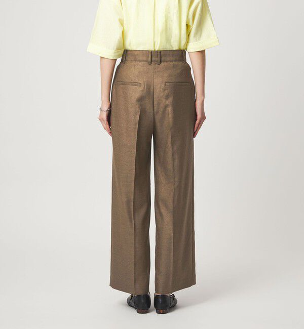 UNITED ARROWS green label relaxing「［size SHORT/TALLあり］リネンライク ストレート パンツ」|スラックス|