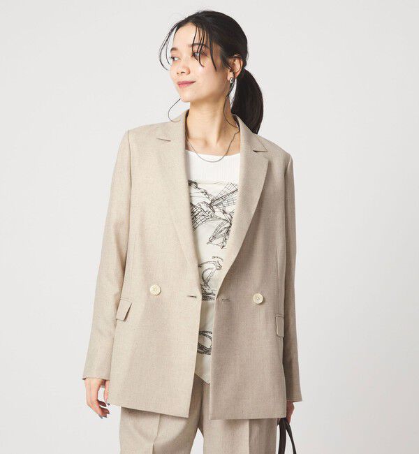 UNITED ARROWS green label relaxing「［size SHORTあり］リネンライク 2B ジャケット」|テーラードジャケット|